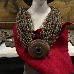 Elegant Multi-Strand Beaded Necklace